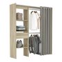 Voir la diapositive 2 : Kit dressing extensible CARGO,1 tiroir, L114-168xH187cm+ rideau