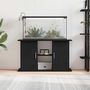 Voir la diapositive 3 : VIDAXL Support d aquarium chêne noir 101x41x58 cm bois d ingénierie