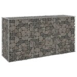 VIDAXL Mur en gabion avec couvercles Acier galvanise 200x60x100 cm