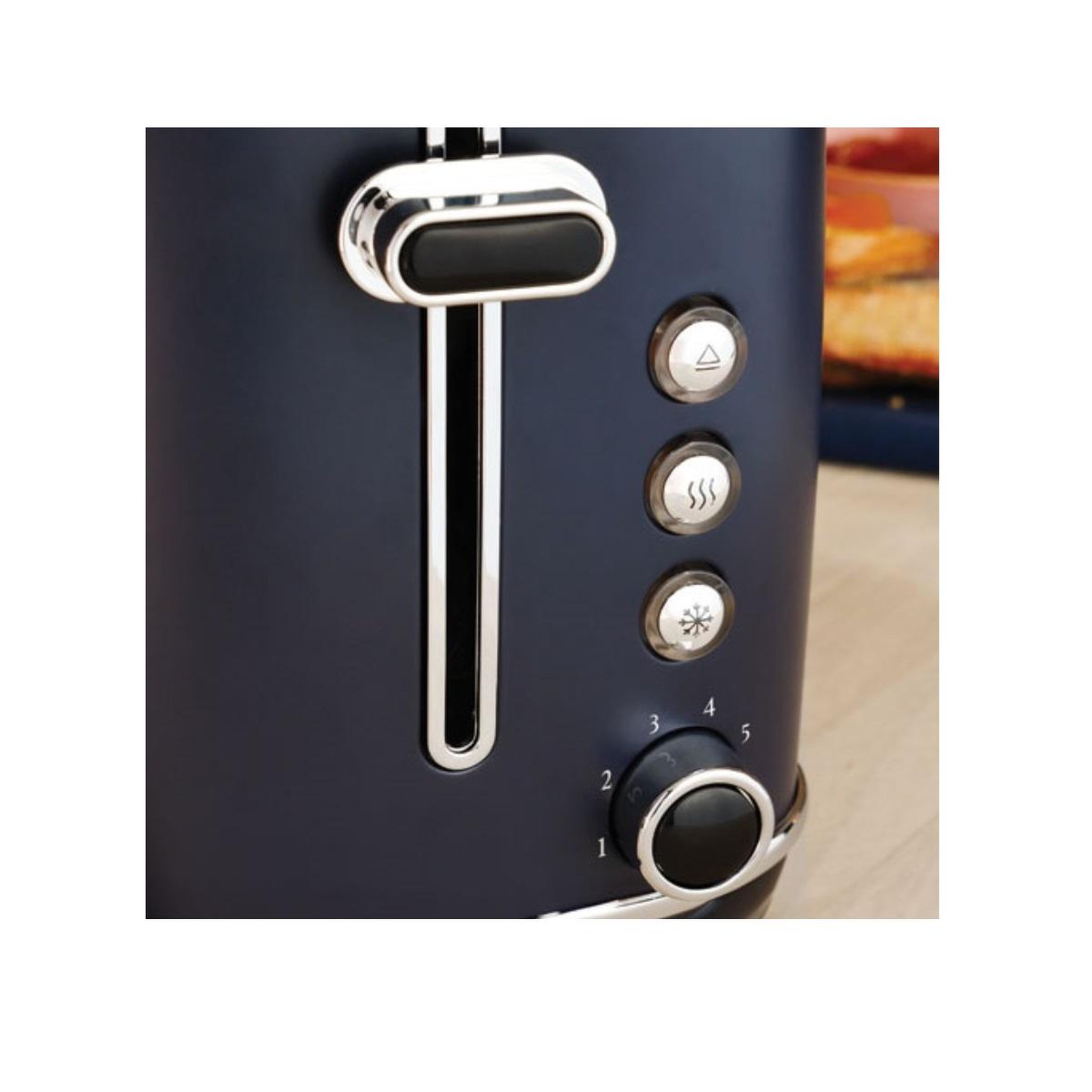 Voir la diapositive 5 : Terraillon Grille pains 2 fentes 1550w bleu nuit - 15437