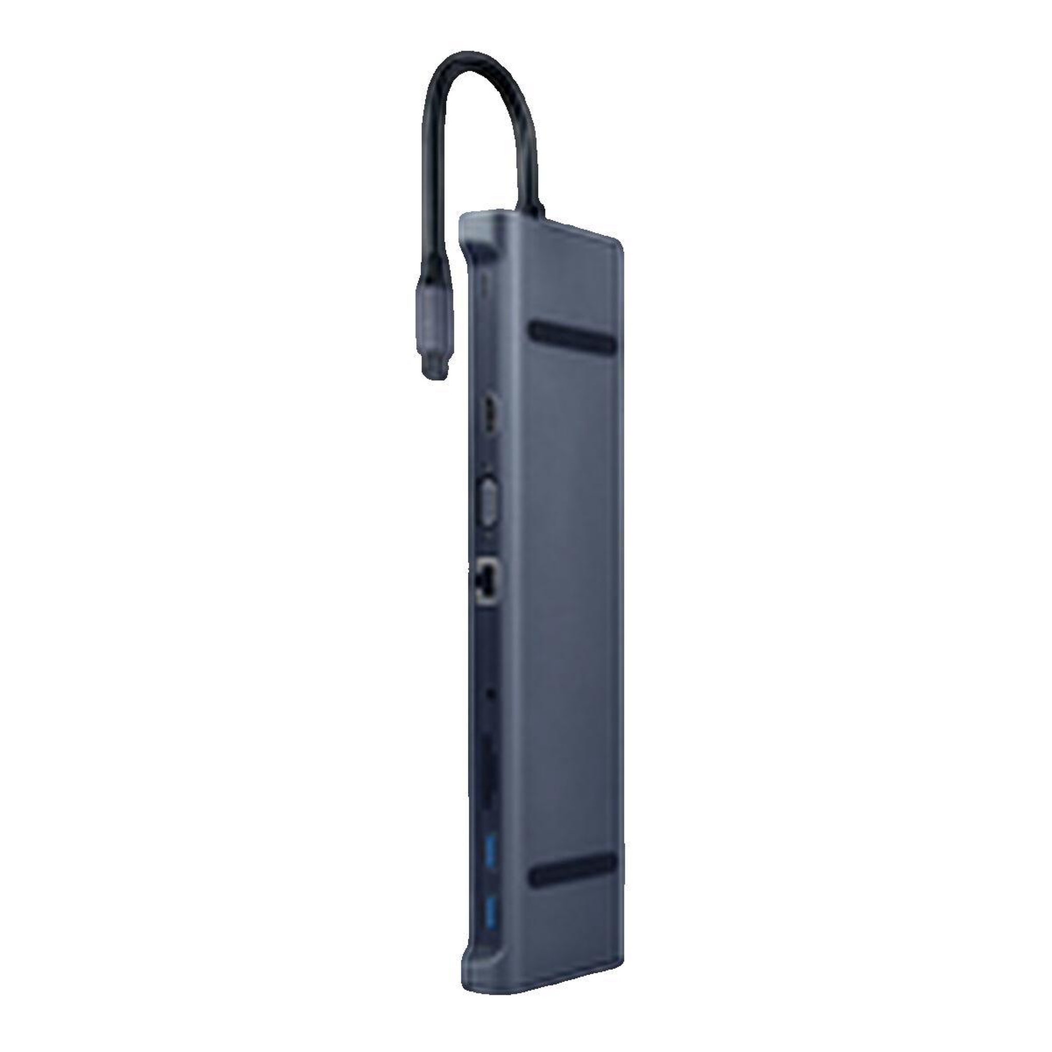 GEMBIRD Adaptateur multiporte Type-C Gembird 10-en-1 gris spatial