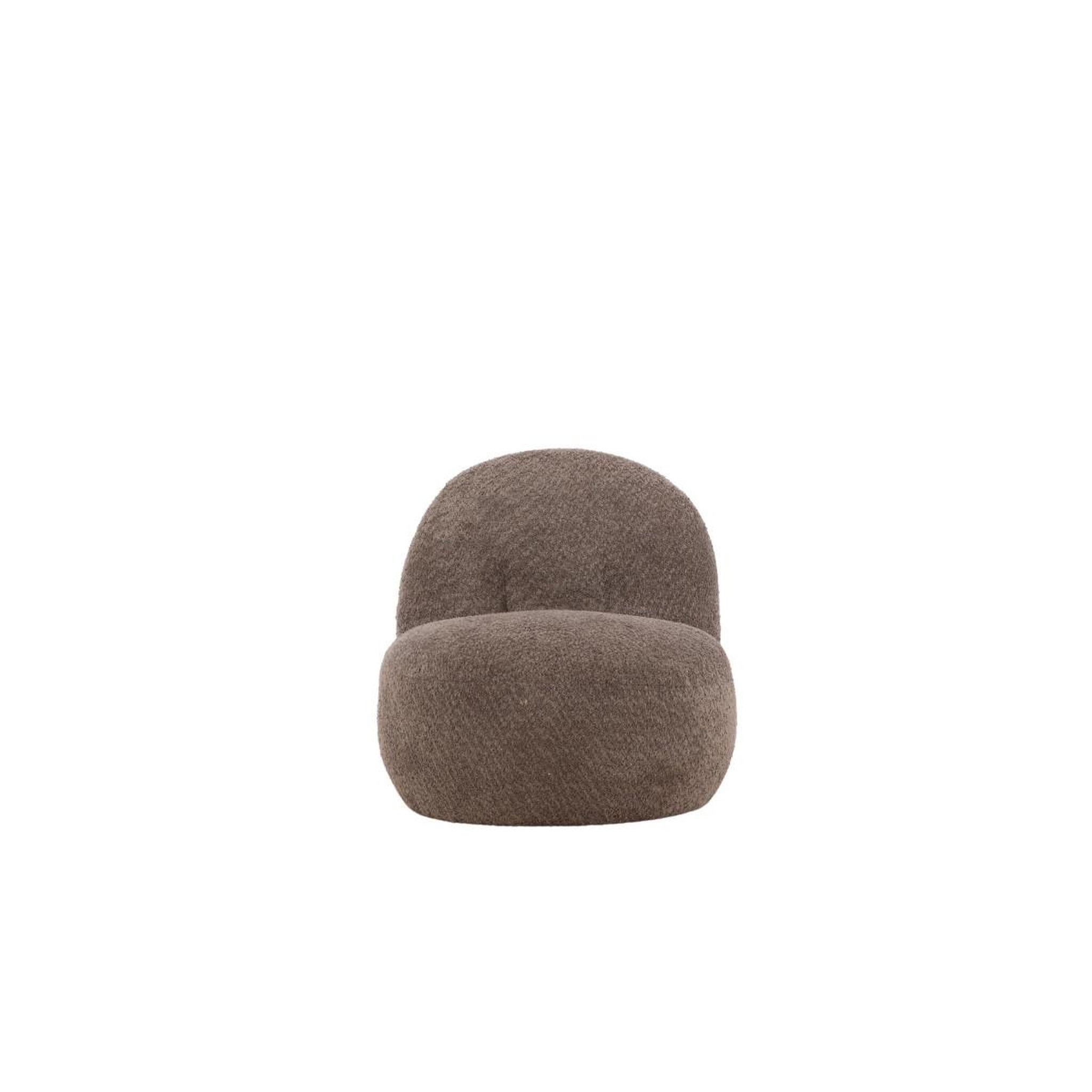 Voir la diapositive 4 : Paris Prix Fauteuil design bouclette  ohama  87cm marron