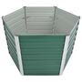 Voir la diapositive 3 : VIDAXL Lit sureleve de jardin Acier galvanise 129x129x77 cm Vert