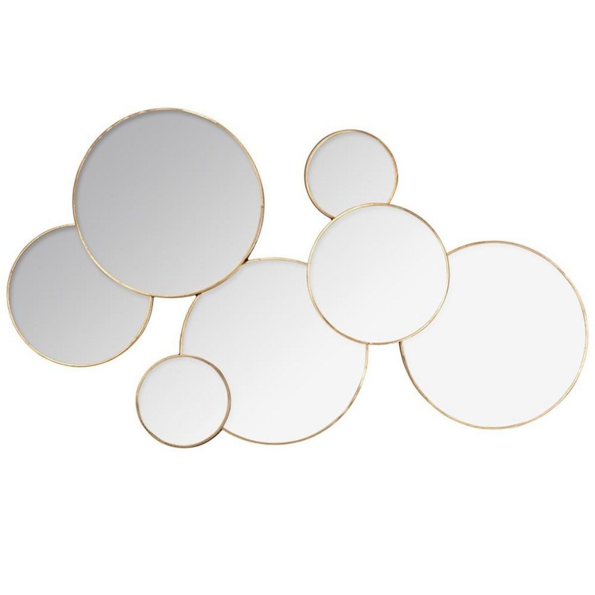 ATMOSPHERA Miroirs ronds multiples Lila 61x37 cm