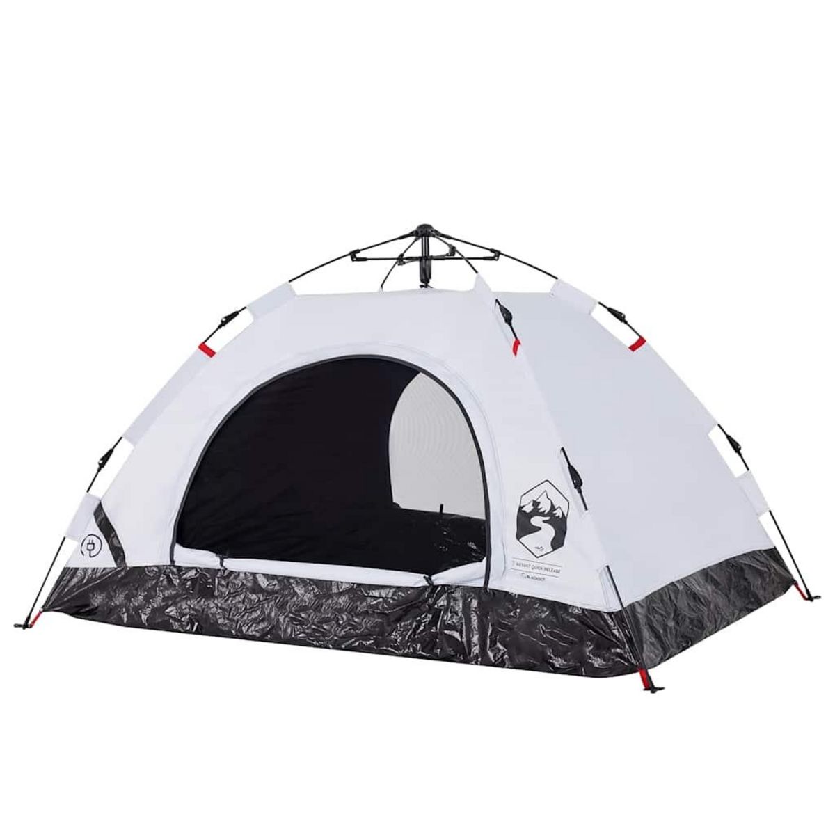 VIDAXL Tente de camping 2 personnes tissu occultant liberation rapide