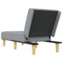 Voir la diapositive 5 : VIDAXL Chaise longue gris clair tissu