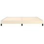 Voir la diapositive 5 : VIDAXL Cadre de lit sans matelas creme 200x200 cm similicuir