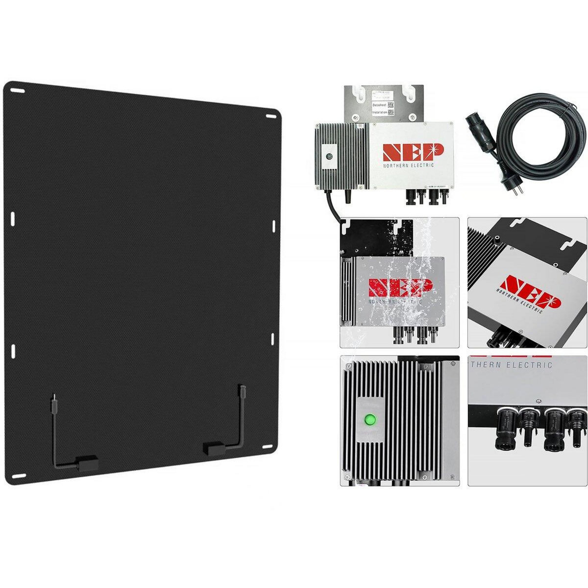 Habitat et Jardin Abri jardin métal  Dallas  - 12,99 m² avec panneaux solaires - Taupe