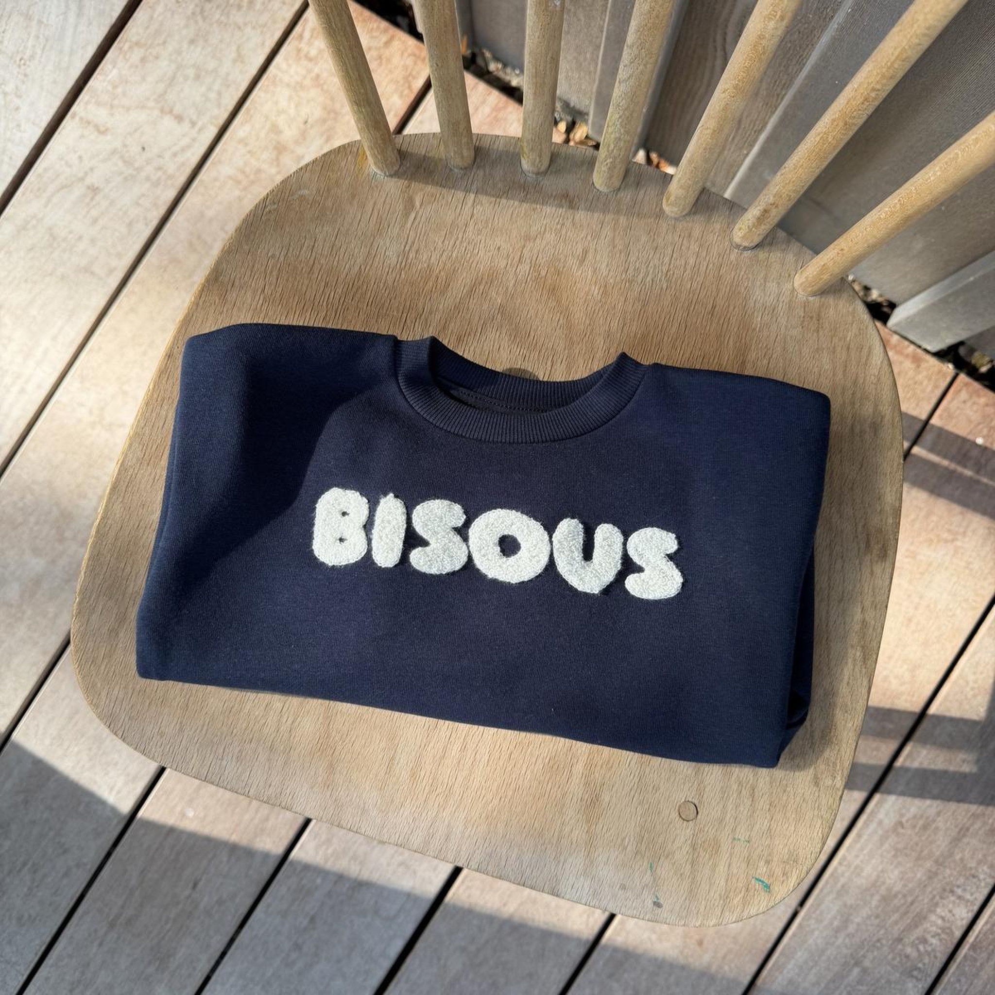 Voir la diapositive 4 : PETIT BEGUIN Sweat en molleton Bisous
