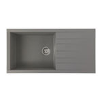 STRADOUR STRADOUR Evier a encastrer CUBE, en SMC GRIS BETON - 16,  1 bac, dim. 100 * 50 cm, vidage manuel