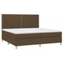 Voir la diapositive 3 : VIDAXL Sommier a lattes de lit avec matelas Marron fonce 200x200 cm