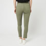 Voir la diapositive 2 : INEXTENSO Pantalon vert kaki uni femme