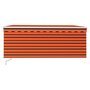 VIDAXL Auvent retractable manuel store et LED 3x2,5 m Orange et marron