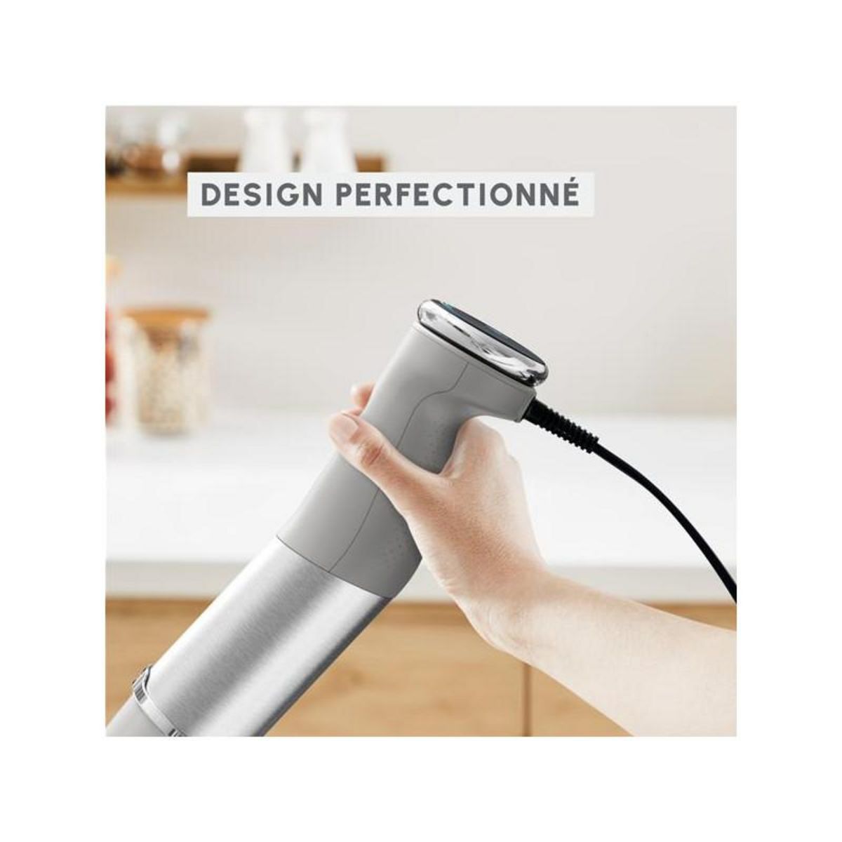 MOULINEX Mixeur plongeant 1000w gris - DD672B10