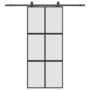 Voir la diapositive 2 : VIDAXL Porte coulissante avec kit de quincaillerie noir 90x205 cm