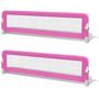 Voir la diapositive 2 : VIDAXL Barriere de lit de securite pour tout-petits 2pcs Rose 150x42cm