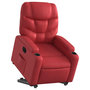 Voir la diapositive 3 : VIDAXL Fauteuil inclinable electrique rouge similicuir