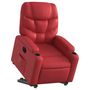 Voir la diapositive 3 : VIDAXL Fauteuil inclinable electrique rouge similicuir