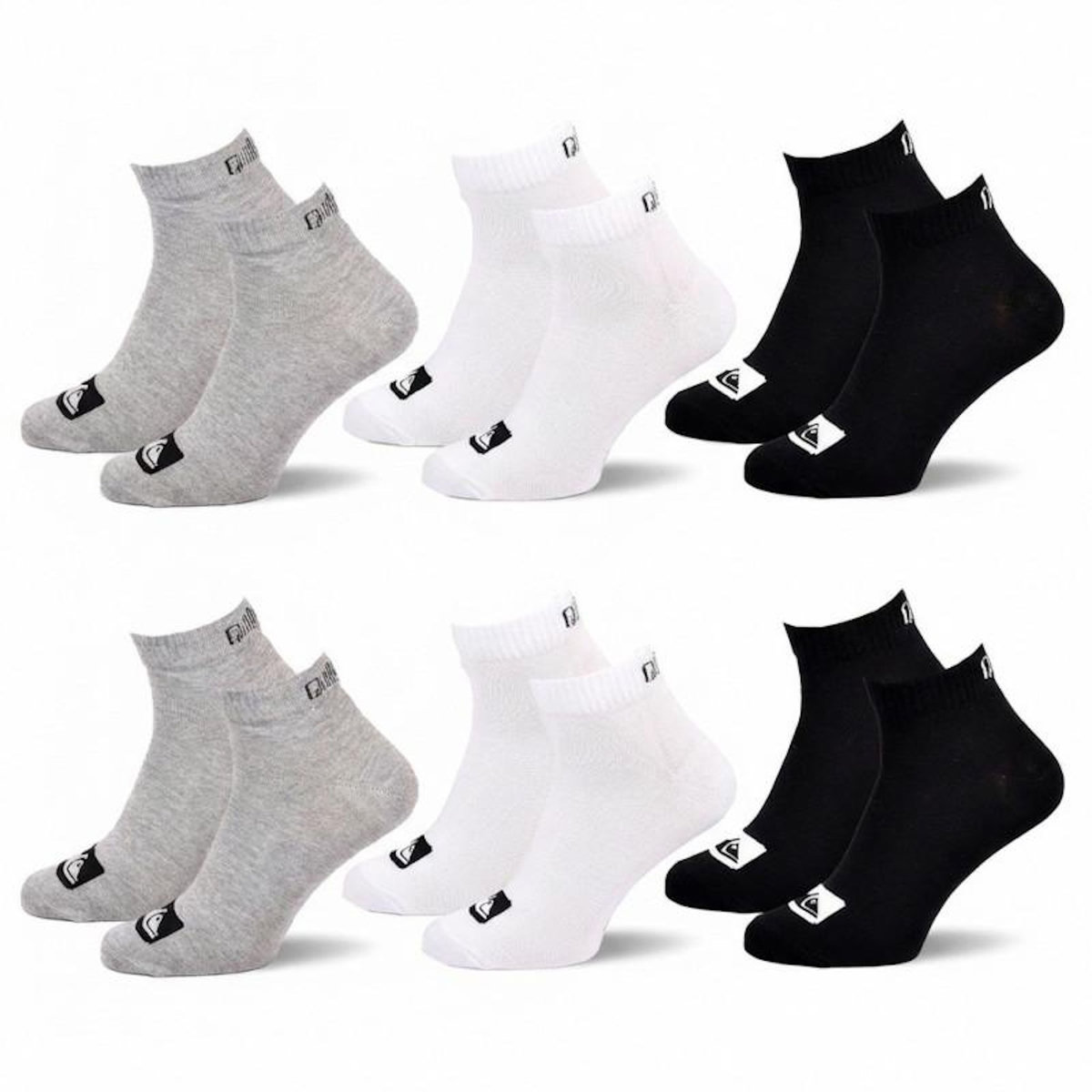 QUIKSILVER Quiksilver Pack de Chaussettes Enfant QUARTER – Lot 6 Paires Sport