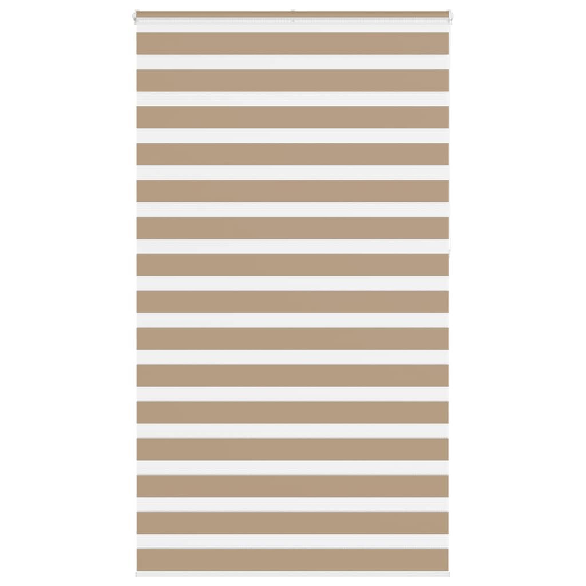 VIDAXL Store zebre marron sable largeur du tissu 115,9 cm polyester
