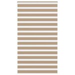 VIDAXL Store zebre marron sable largeur du tissu 115,9 cm polyester