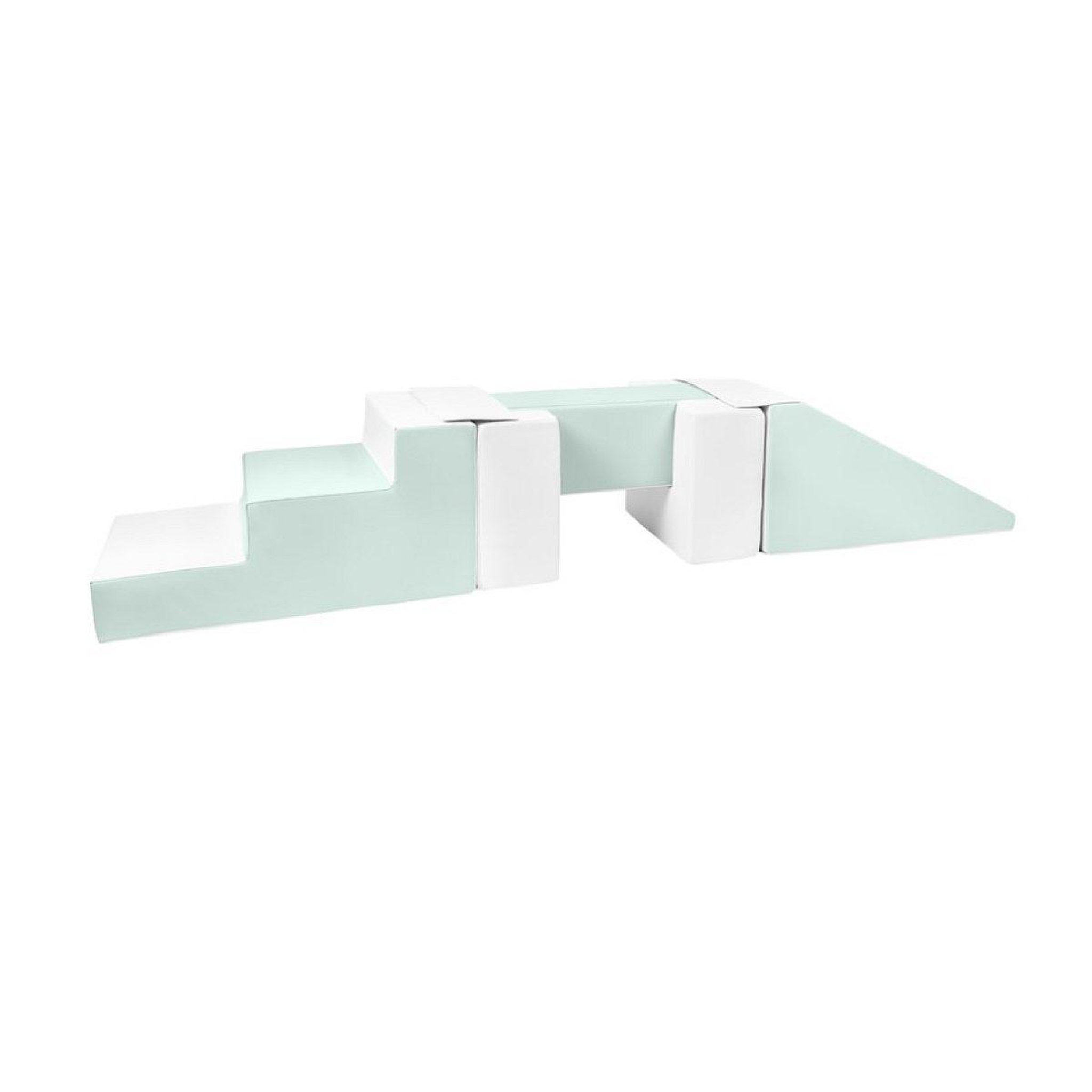 VELINDA Passerelle 5 blocs blanc menthe