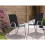 Voir la diapositive 2 : Habitat et Jardin Fauteuil jardin Textilène  Cordoba  - Phoenix - Noir - Lot de 2