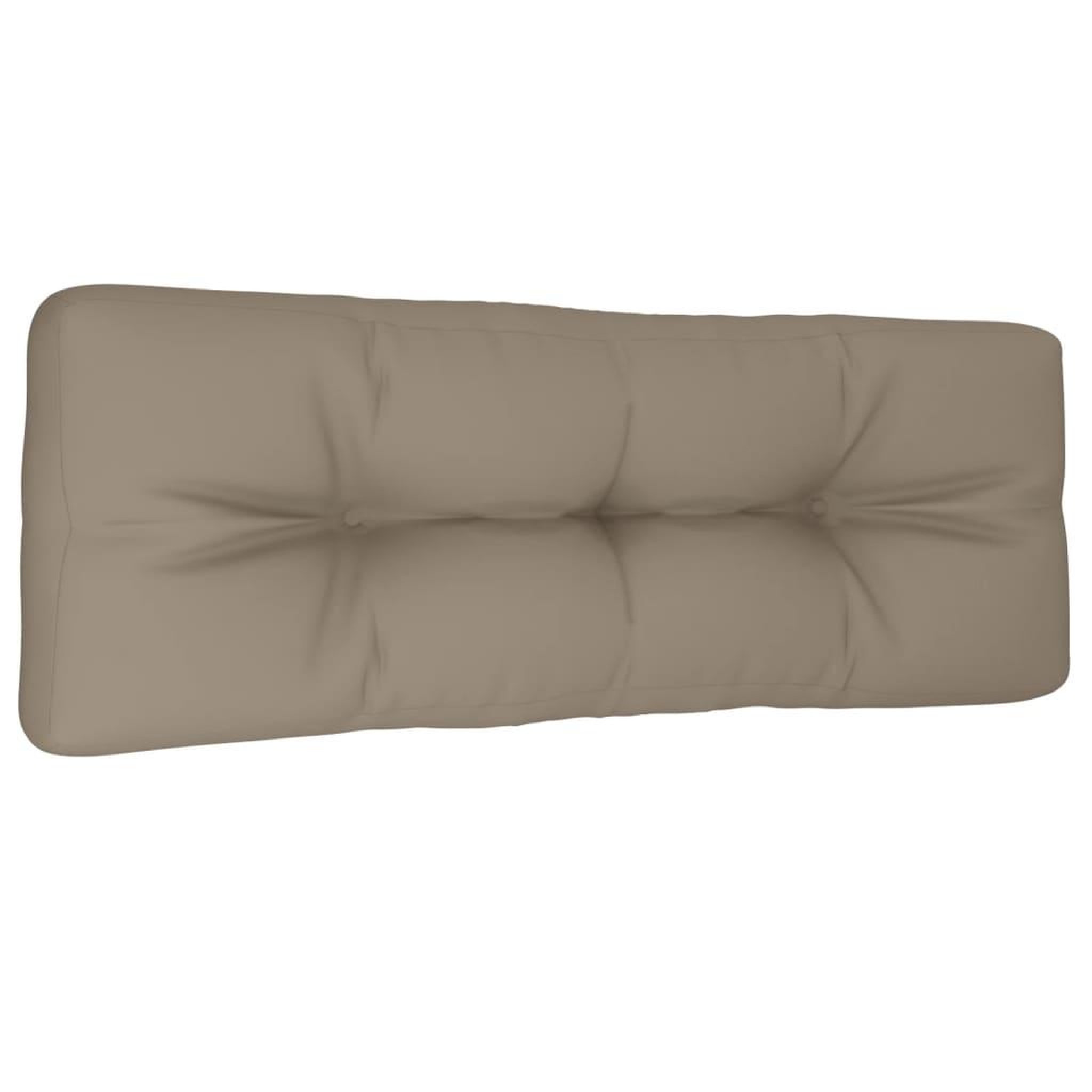 Voir la diapositive 4 : VIDAXL Coussin de palette taupe 120x40x12 cm tissu