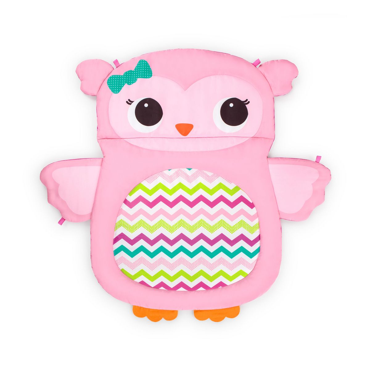 Bright Starts Tapis d'Eveil Hibou Tummy Time Prop & Play