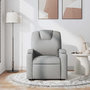 Voir la diapositive 3 : VIDAXL Fauteuil de massage inclinable Gris clair Tissu