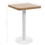 Voir la diapositive 6 : VIDAXL Table de bistro Marron clair 50x50 cm MDF