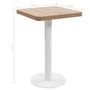Voir la diapositive 6 : VIDAXL Table de bistro Marron clair 50x50 cm MDF