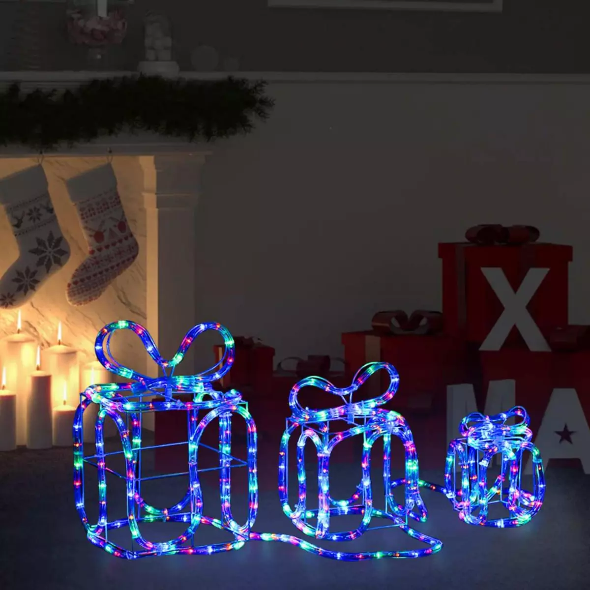 VIDAXL Decoration de Noël avec 180 LED Interieur et exterieur