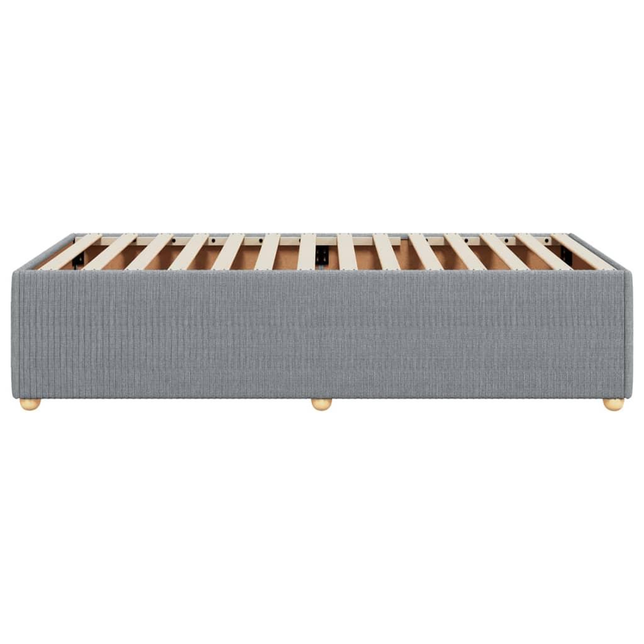 Voir la diapositive 5 : VIDAXL Cadre de lit sans matelas gris clair 80x200 cm tissu