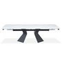 Voir la diapositive 2 : Paris Prix Table à Manger Extensible  Lynda  180-260cm Blanc & Noir