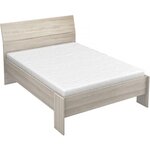 Habitat et Jardin Lit Double en bois  Pricy  - 140 x 200 cm - Beige