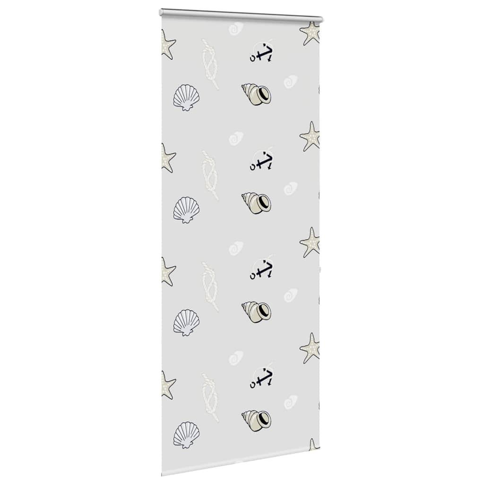 Voir la diapositive 3 : VIDAXL Store enrouleur de douche avec cassette largeur du tissu 106 cm