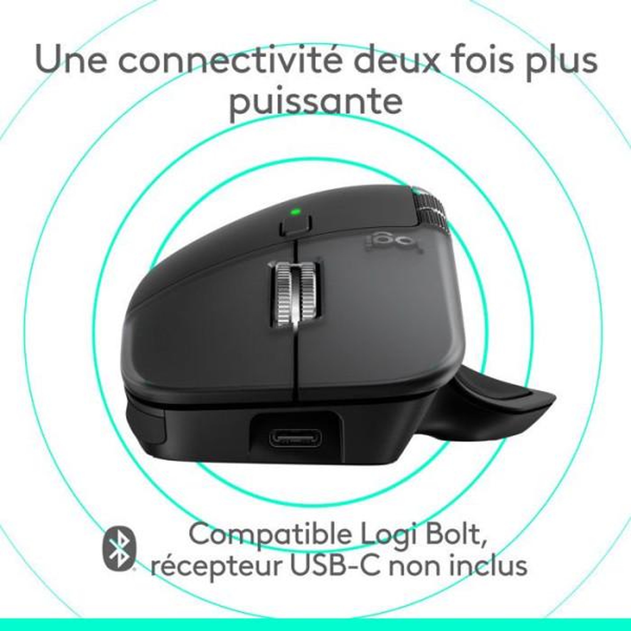 Voir la diapositive 6 : Logitech Souris sans fil rechargeable mx master 4 mac noir