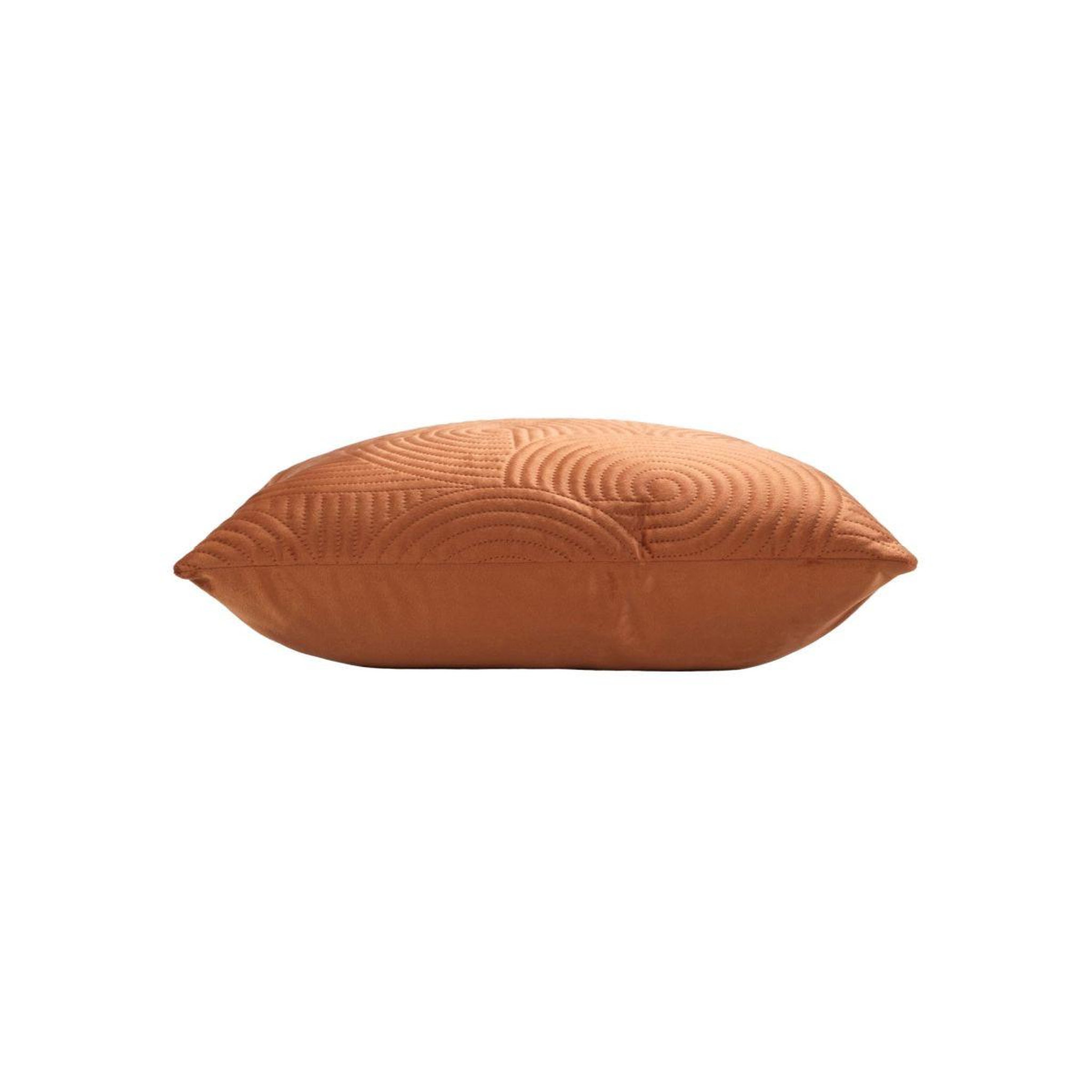 Voir la diapositive 2 : Douceur d'Intérieur Housse de coussin en velours  circles  40x40cm terracotta