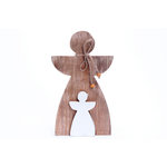 HEART OF THE HOME Décoration à poser de Noël en bois Ange - Marron