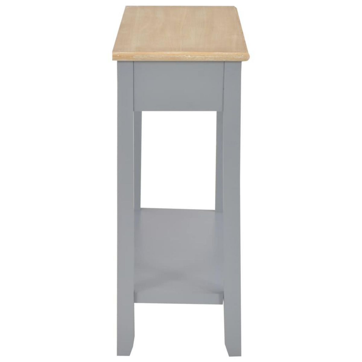 VIDAXL Table console Gris 110x35x80 cm Bois