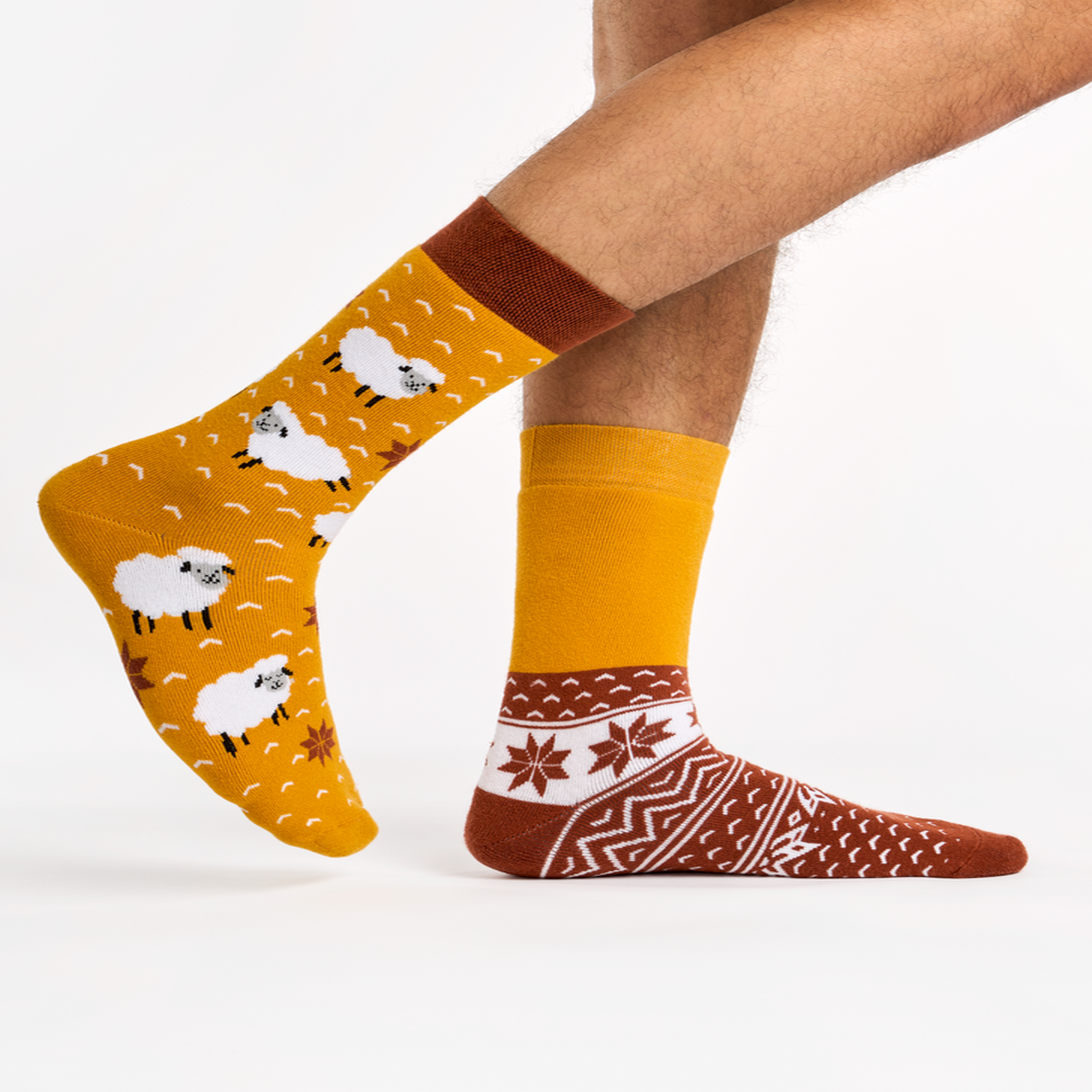 Voir la diapositive 3 : DEDOLES Chaussettes chaudes mouton dans un pull