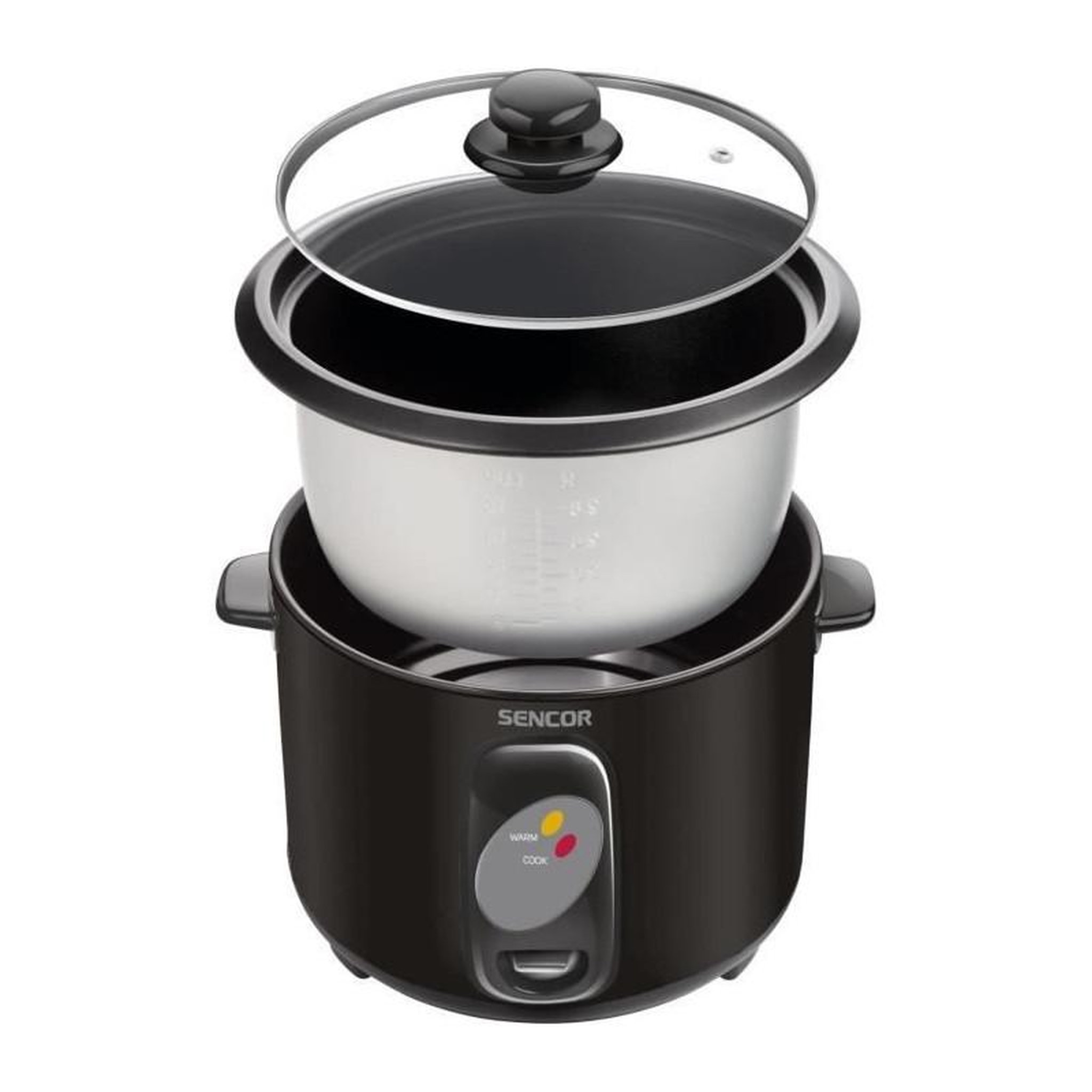 Voir la diapositive 3 : SENCO Cuiseur a riz - SENCOR - SRM 1001BK - 400 W - 1 L - Noir