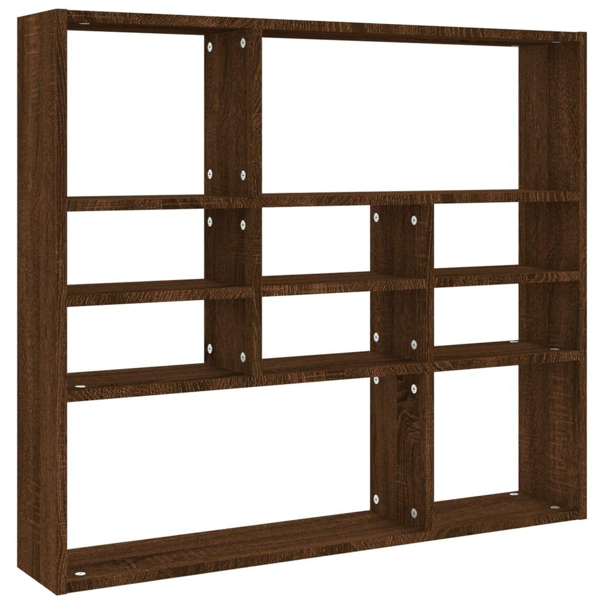 Voir la diapositive 2 : VIDAXL Etagere murale Chene marron 90x16x78 cm Bois d'ingenierie