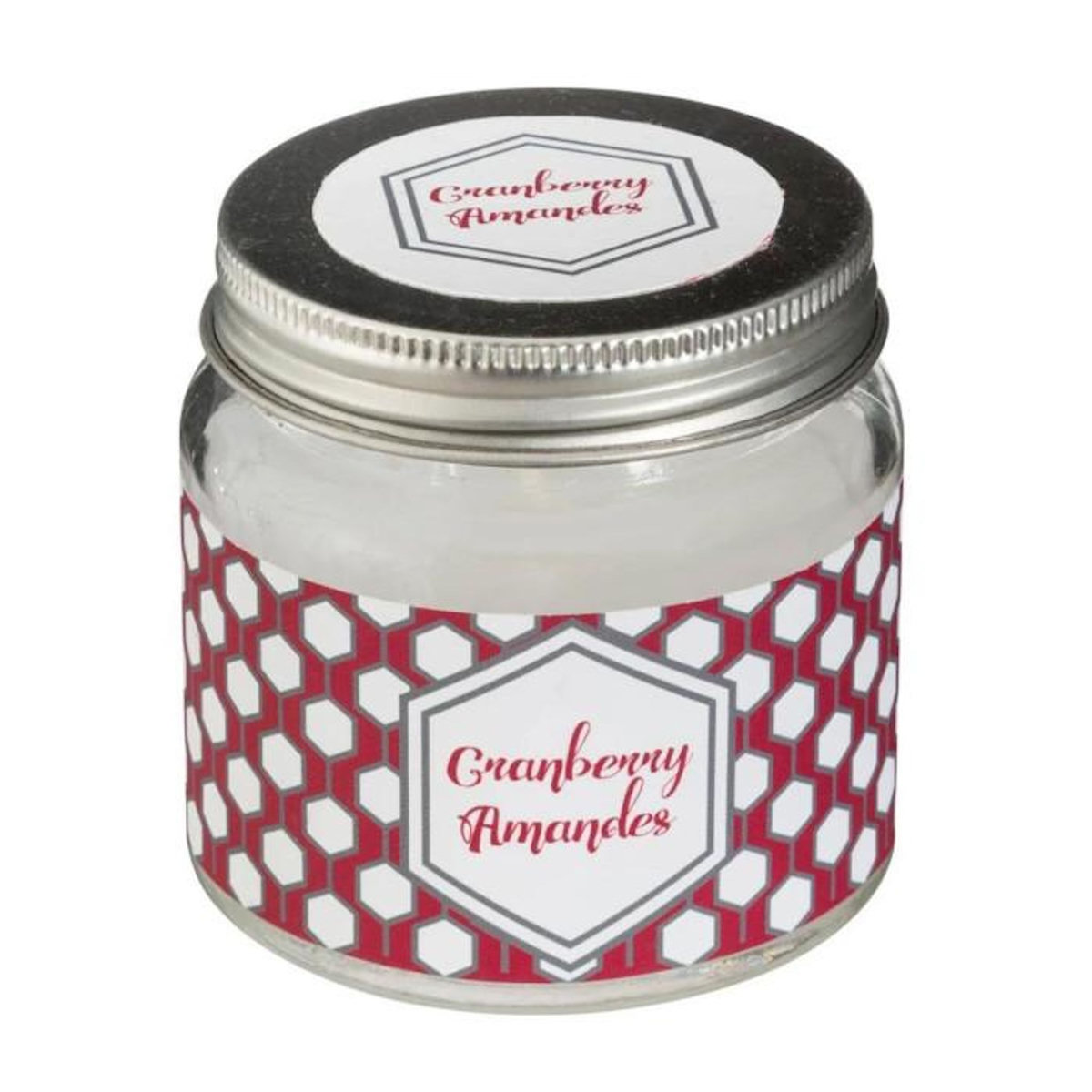 COMPTOIR DE LA BOUGIE Bougie Parfumée en Verre  Bocal  65g Cranberry