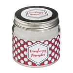COMPTOIR DE LA BOUGIE Bougie Parfumée en Verre  Bocal  65g Cranberry