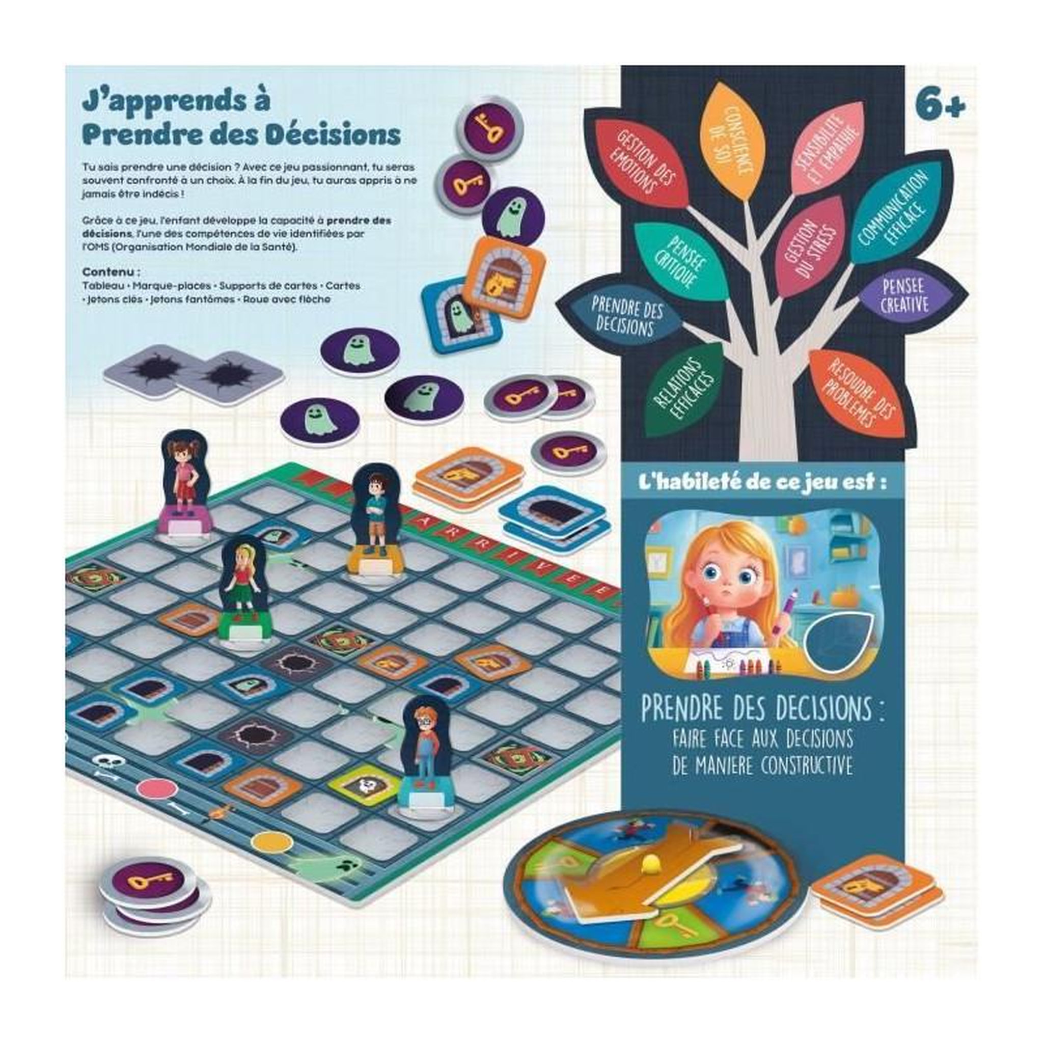 Voir la diapositive 2 : LISCIANI GIOCHI Prise de décisions - Jeu de Plateau - LIFE SKILLS - Plateau illustré