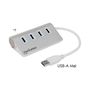 Voir la diapositive 2 : MANHATTAN PORTAGE Hub USB Manhattan 4 ports USB 3.0 argenté