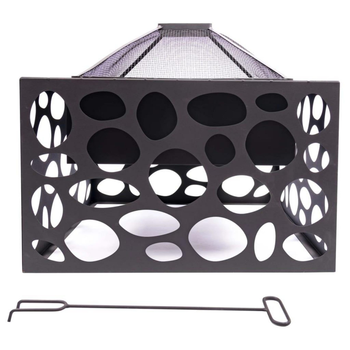 REDFIRE RedFire Foyer avec grille de barbecue Mikor Noir