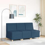 Voir la diapositive 3 : VIDAXL Fauteuil bleu 55 cm tissu
